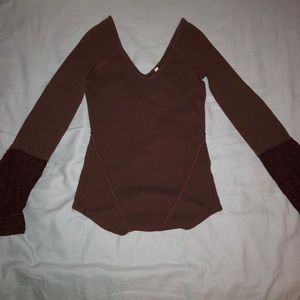 Free People Bell Sleeve Shirt